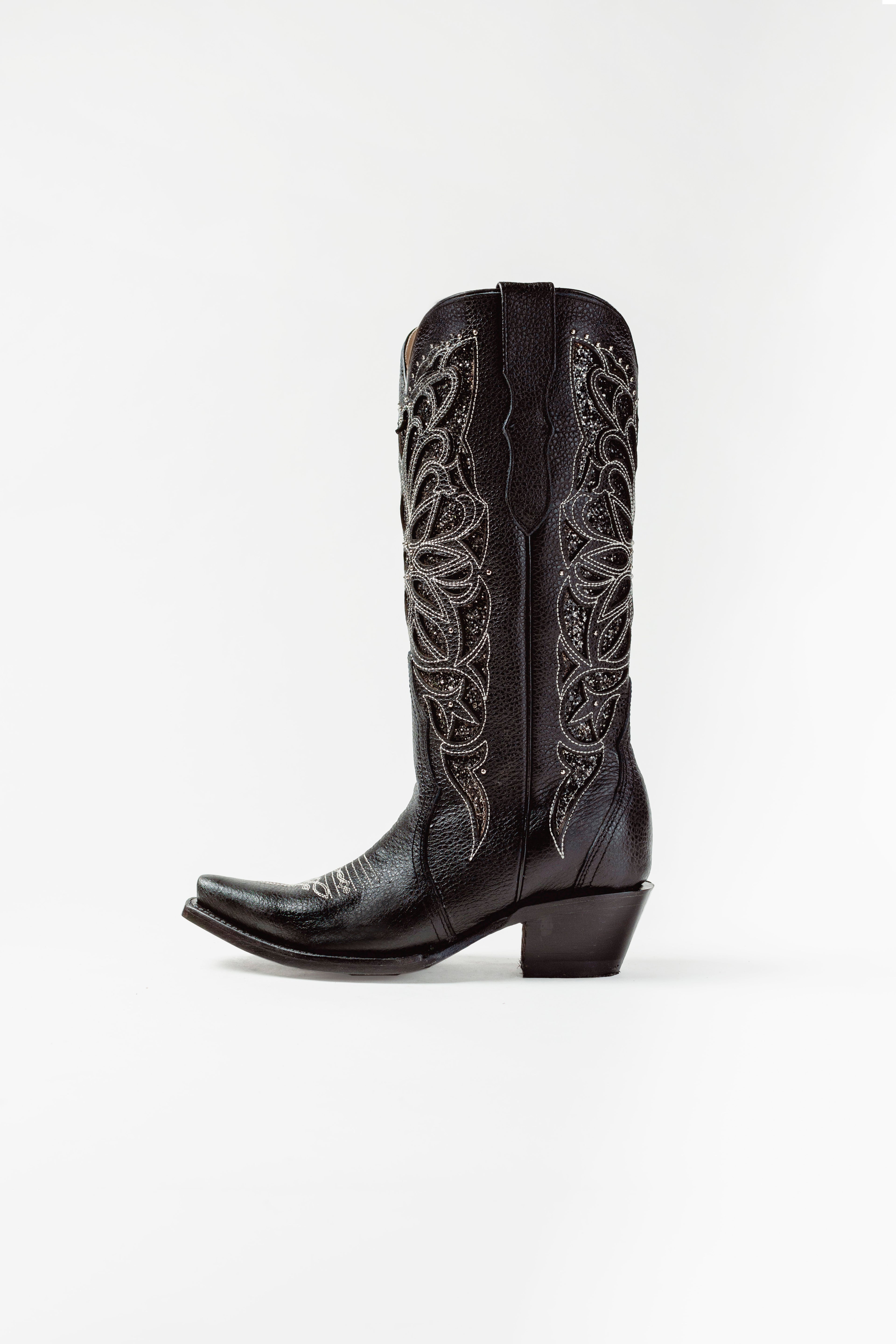 Bota Vaquera Obsidiana Negro 005